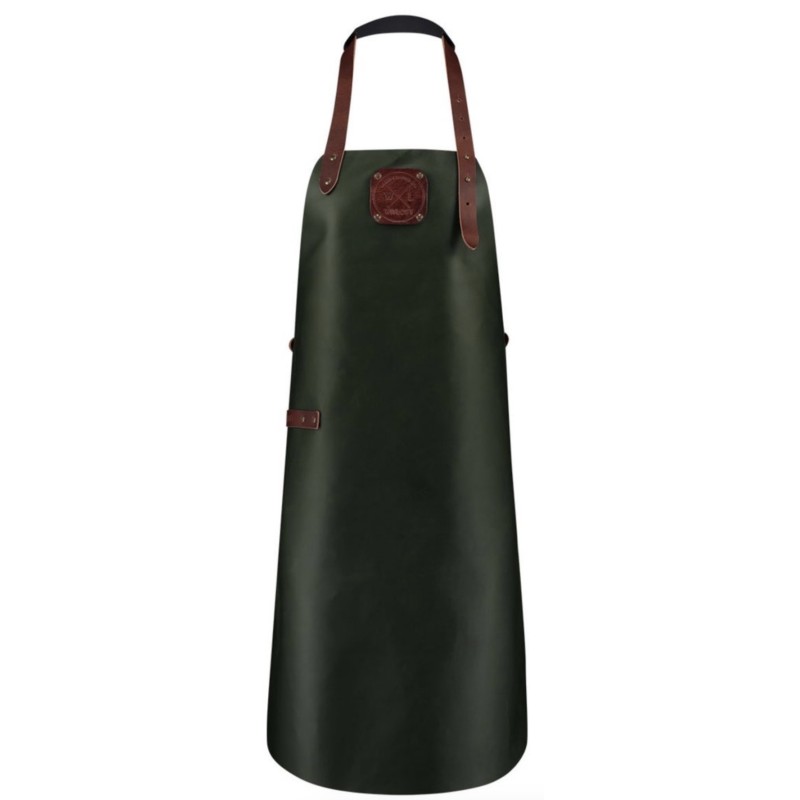 Delantal de Cuero Classic Verde/Cognac Witloft