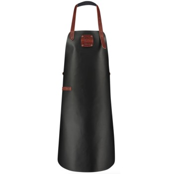 Delantal de Cuero Classic Negro Puro/Cognac Witloft