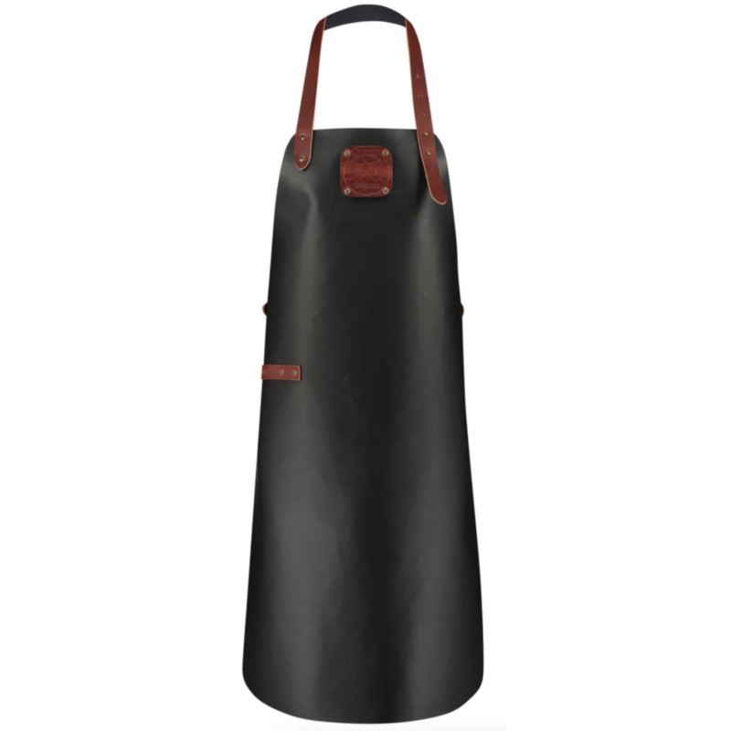 Delantal de Cuero Classic Negro Puro/Cognac Witloft