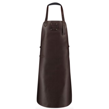 Delantal de Cuero Classic XXL Marrón Oscuro Witloft