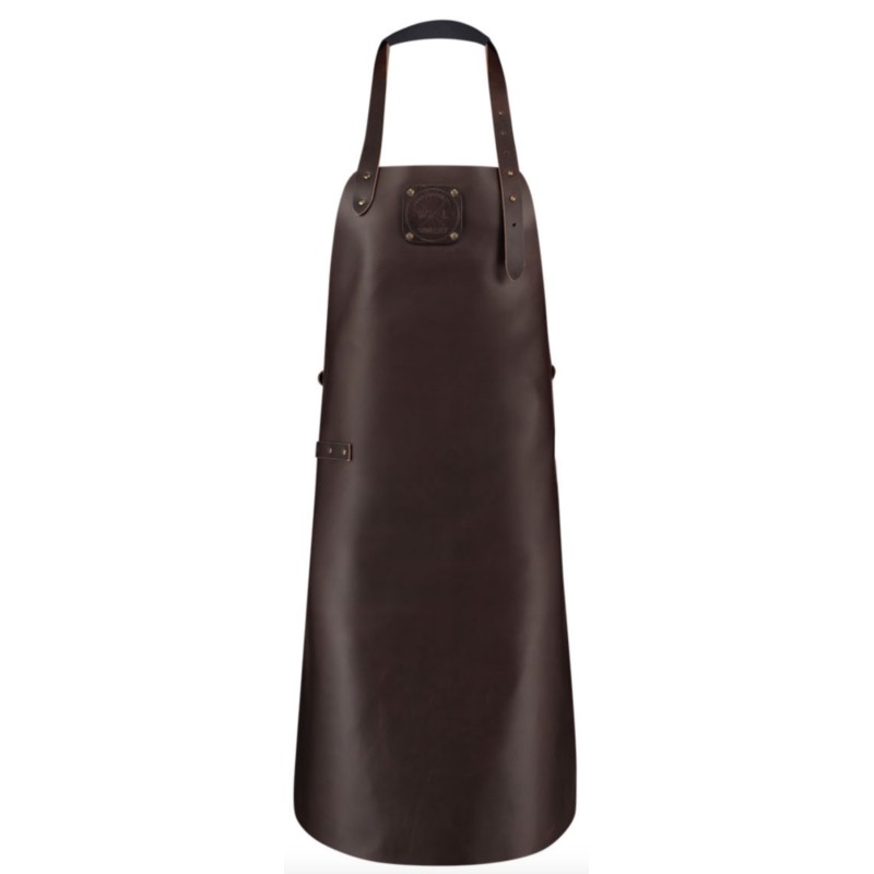 Delantal de Cuero Classic XXL Marrón Oscuro Witloft