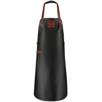Delantal de Cuero Classic XXL Negro/Cognac Witloft