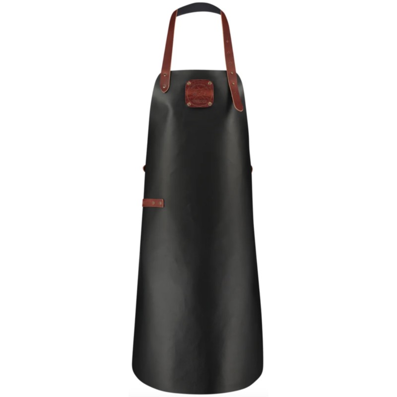 Delantal de Cuero Classic XXL Negro/Cognac Witloft