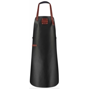 Delantal de Cuero Classic Niños Negro/Cognac Witloft