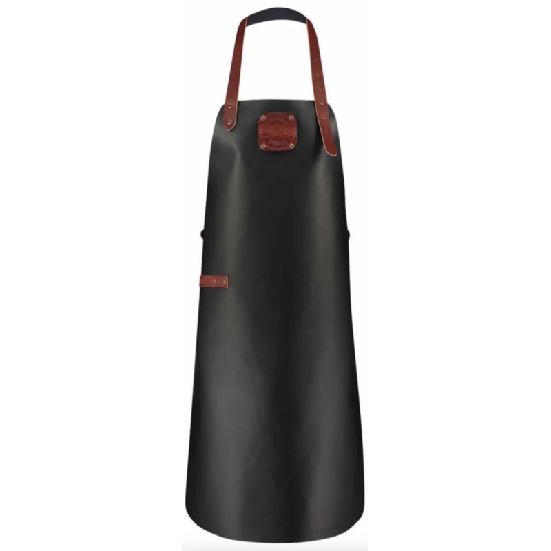 Delantal de Cuero Classic Niños Negro/Cognac Witloft