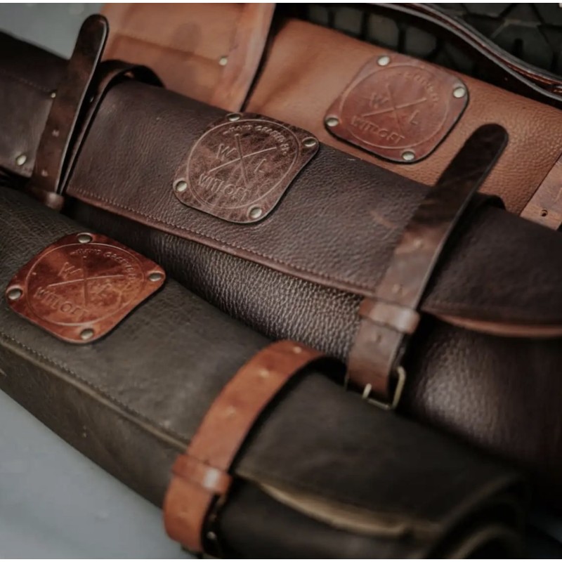 Estuche para Cuchillos 5 Bolsillos Cognac Witloft