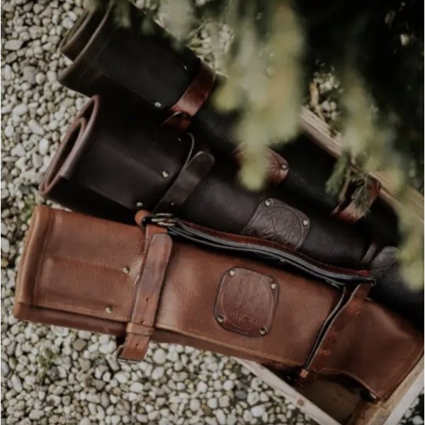 Estuche para Cuchillos 5 Bolsillos Cognac Witloft