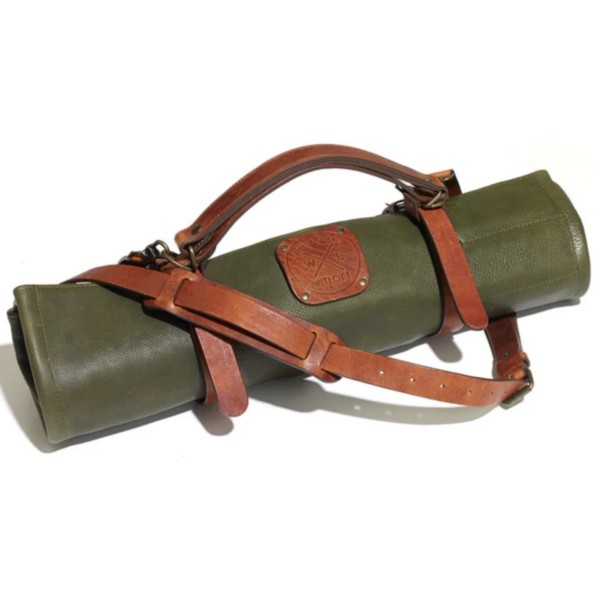 Estuche para Cuchillos 5 Bolsillos Verde/Cognac Witloft