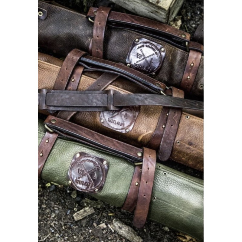 Estuche para Cuchillos 9 Bolsillos Cognac Witloft
