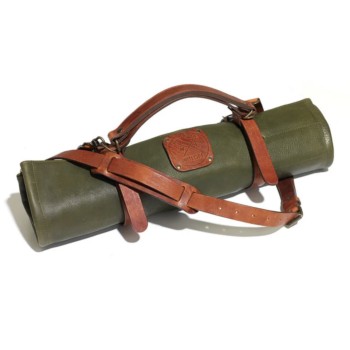 Estuche para Cuchillos 9 Bolsillos Verde/Cognac Witloft 2