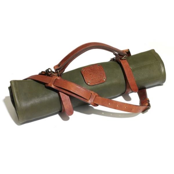 Estuche para Cuchillos 9 Bolsillos Verde/Cognac Witloft