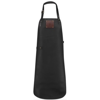 Delantal de Cuero de Búfalo Negro Witloft