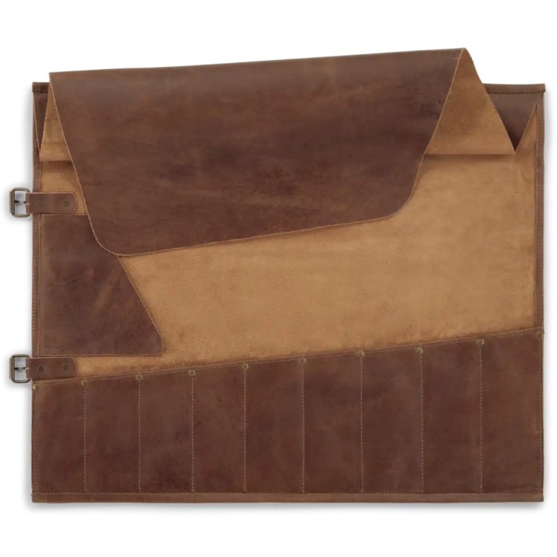 Estuche para Cuchillos 9 Bolsillos Búfalo Cognac Witloft