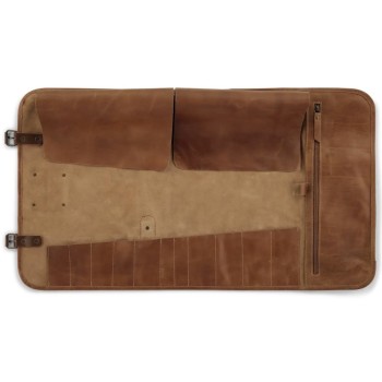 Estuche para Cuchillos 17 Bolsillos Búfalo Cognac Witloft 2