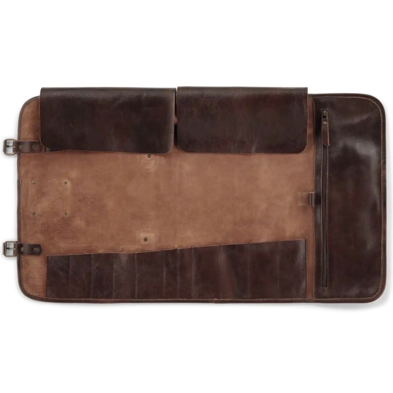 Estuche para Cuchillos 17 Bolsillos Búfalo Chocolat Witloft
