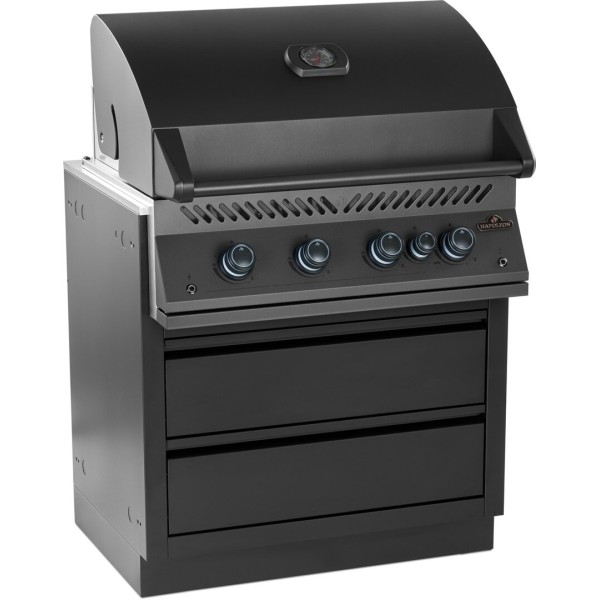 Módulo Oasis para barbacoa gas 32 Negro Mate Napoleon