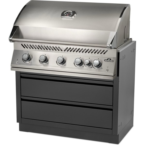 Módulo Oasis barbacoa gas Negro Mate Napoleon serie 700 38