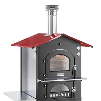 Horno de leña Rosso 80 x 45 cm