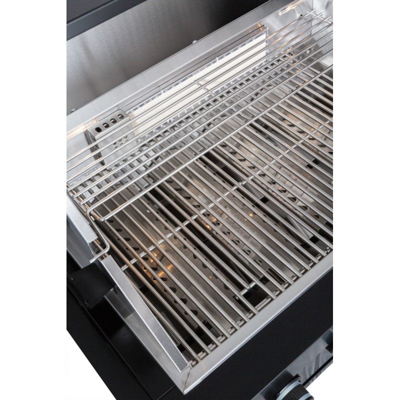 Barbacoa SUNG4B-BK de 4 quemadores para encastrar