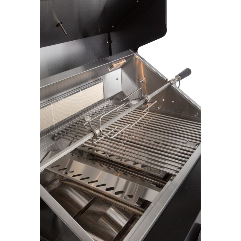 Barbacoa SUNG4B-BK de 4 quemadores para encastrar