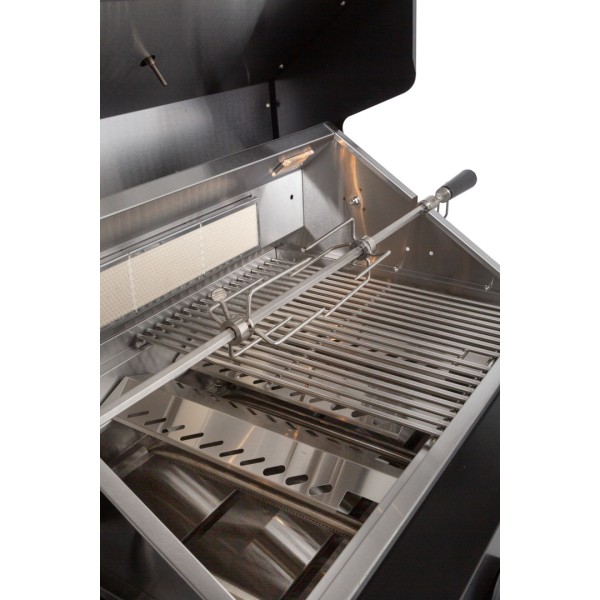 Barbacoa SUNG4B-BK de 4 quemadores para encastrar