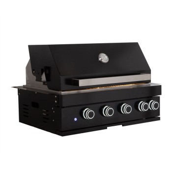 Barbacoa SUNG4B-BK de 4 quemadores para encastrar