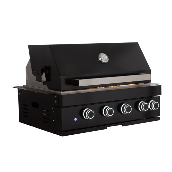 Barbacoa SUNG4B-BK de 4 quemadores para encastrar