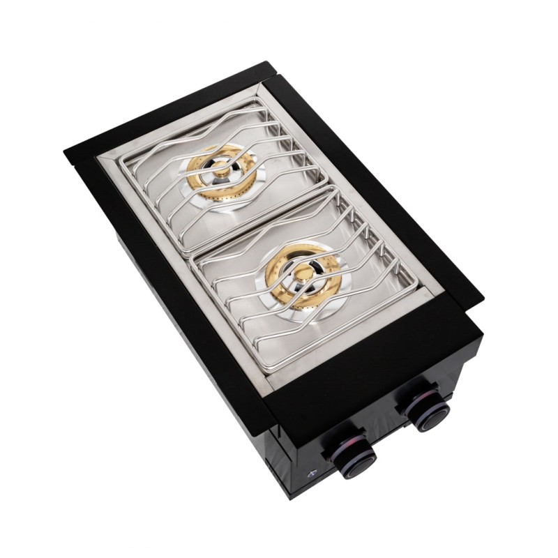Quemador doble Sunstone SUNDB-BK negro mate