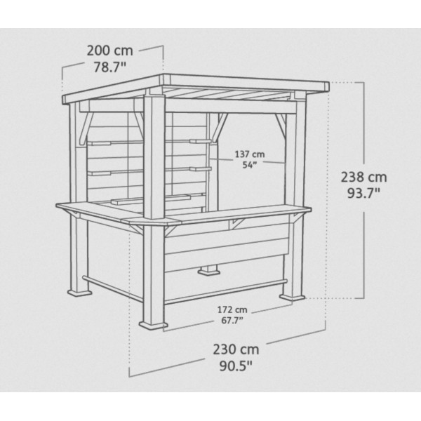 Pérgola Bar Gazebo Keter