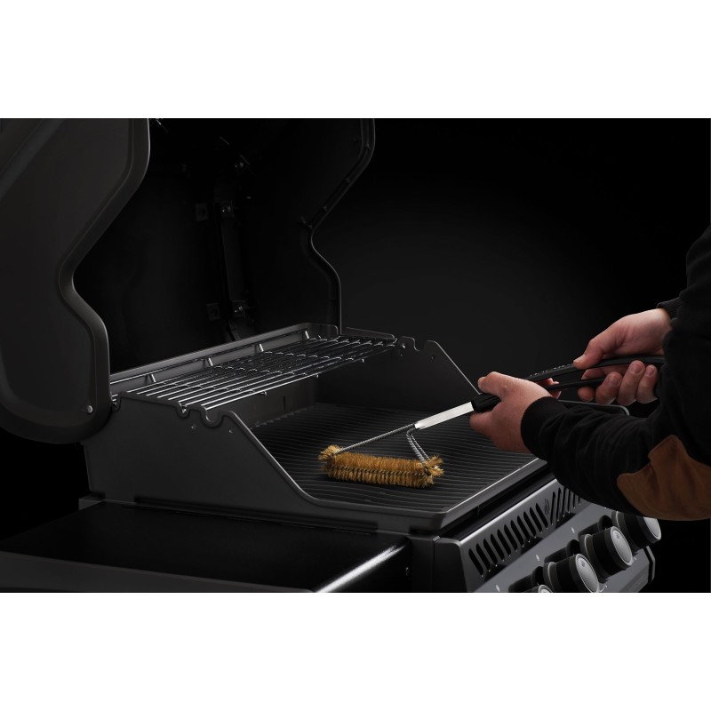 Cepillo para Parrilla de 3 Hileras con Cerdas de Latón