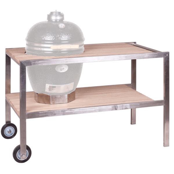 Mesa de Acero Inoxidable y Teca para Le Chef