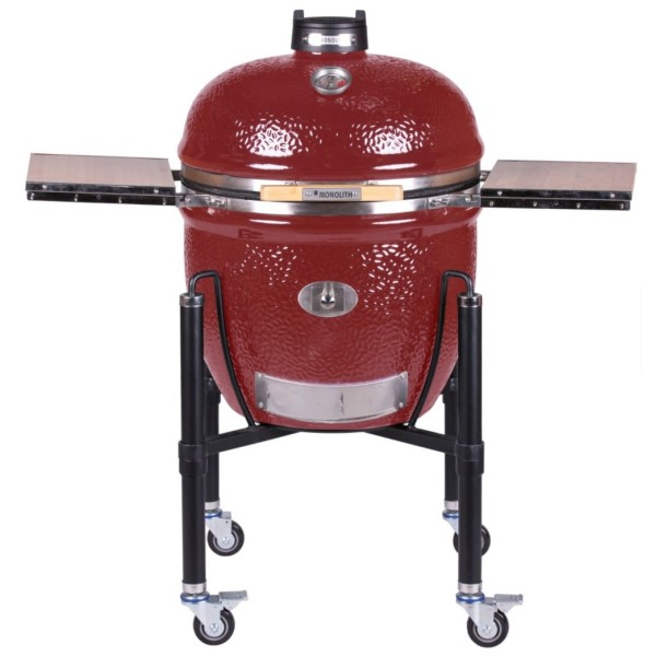 Kamado Monolith Le Chef Pro Series 2.0 Burdeos con Pies