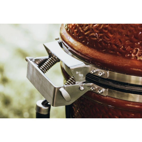 Kamado Monolith Le Chef Pro Series 2.0 Burdeos con Pies