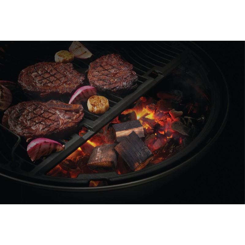 parrilla wave y trozos de acero inoxidable