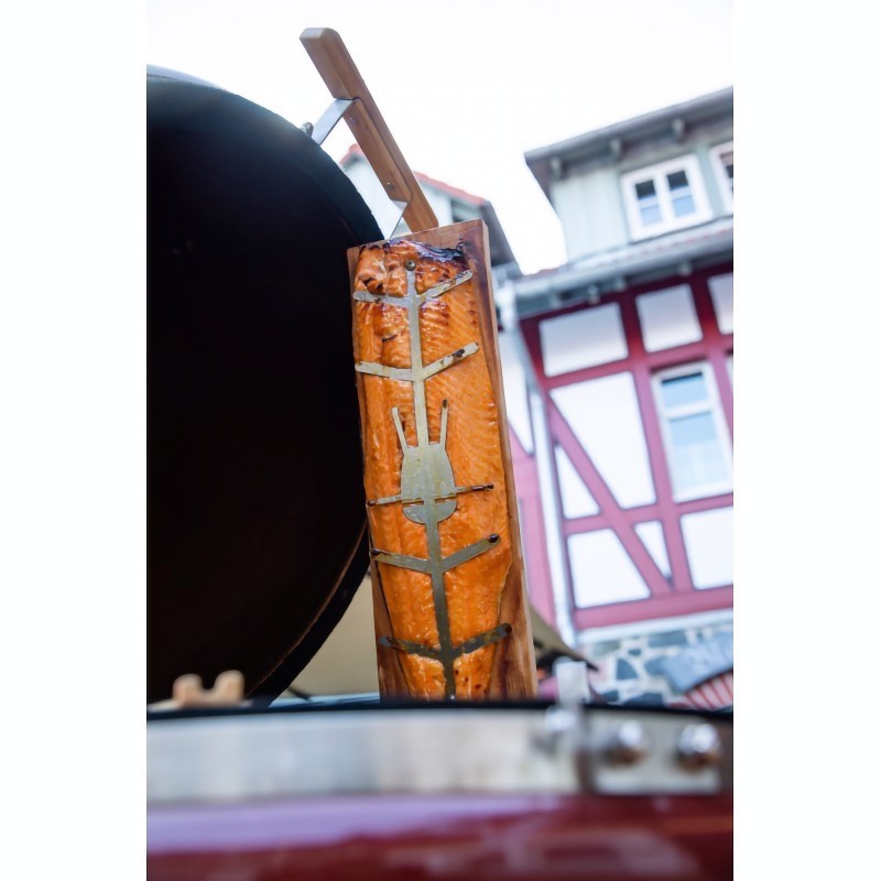 Espeto para pescado para kamado monolith