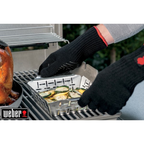guantes y cesta weber