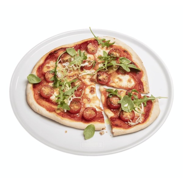 pizza casera y plato para pizza weber