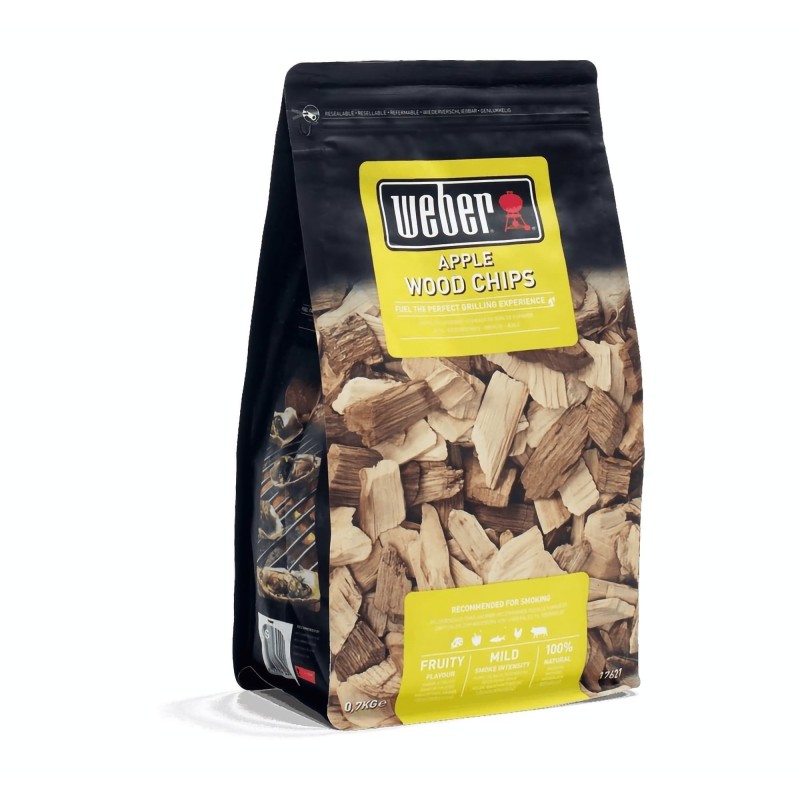 Virutas de madera de manzano para ahumar Weber