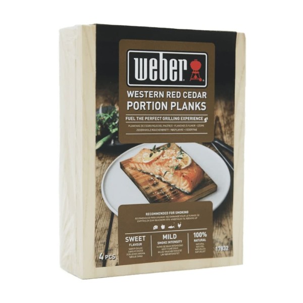 4 Tablas pequeñas de cedro rojo para ahumar