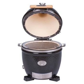 Kamado Monolith Junior Serie Pro 2.0 negra 2