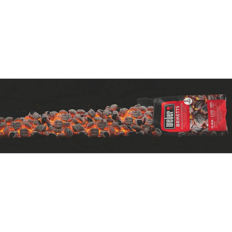 Saco de 8 kg de briquetas de carbón Weber