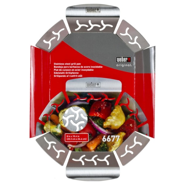 Cesta grande de acero inoxidable para hortalizas Weber Original