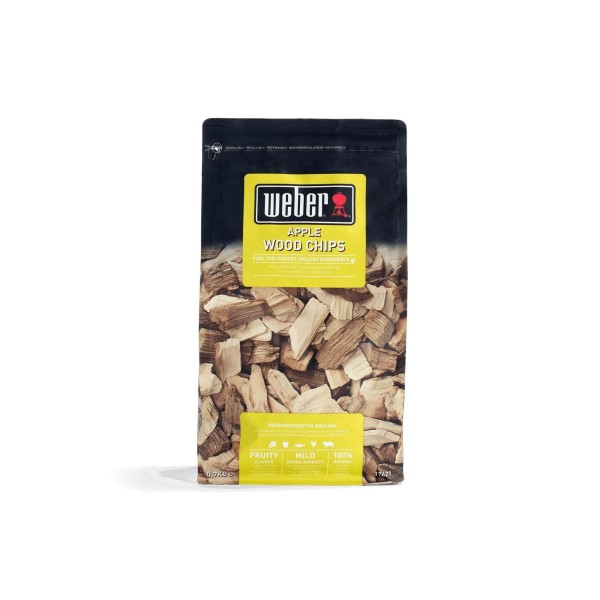 Virutas de madera de manzano para ahumar Weber