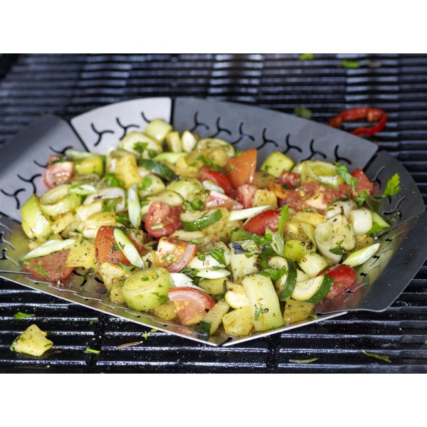 Cesta pequeña de acero inoxidable para hortalizas Weber Original