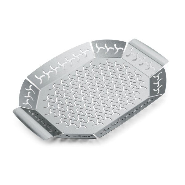 Cesta grande de acero inoxidable para hortalizas Weber Original