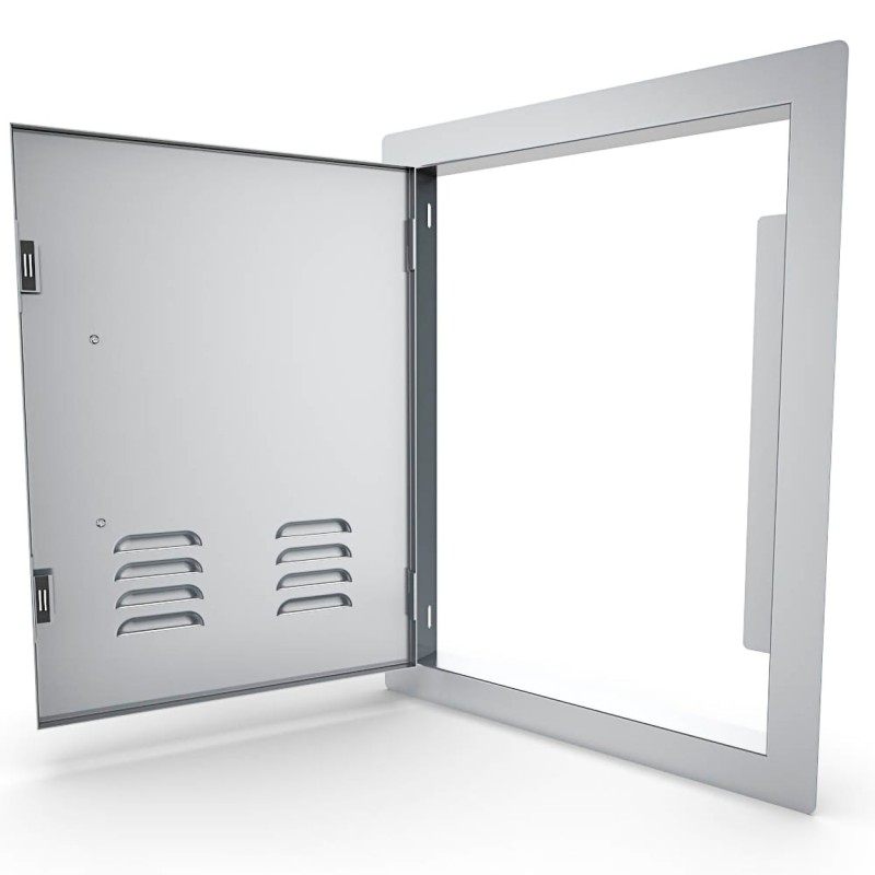 Puerta vertical ventilada izquierda