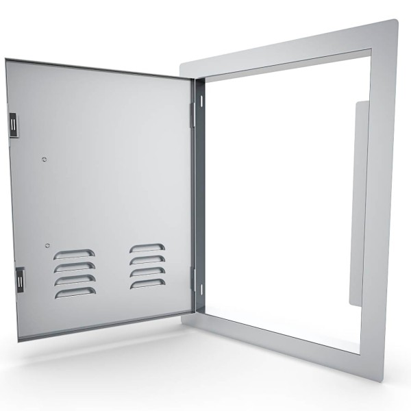 Puerta vertical ventilada izquierda