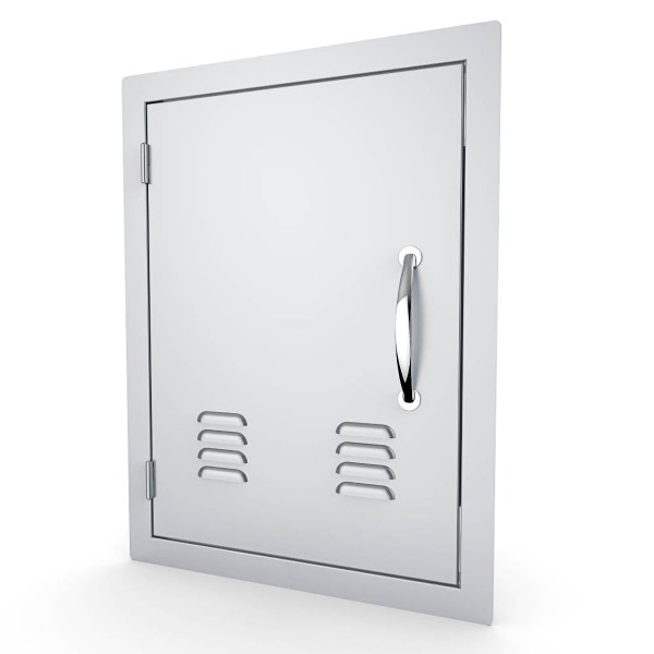 Puerta vertical ventilada izquierda