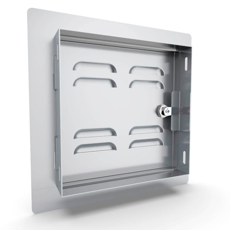 puerta de acero inoxidable