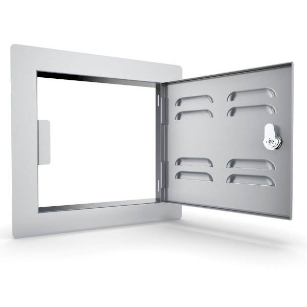 puerta de acero inoxidable